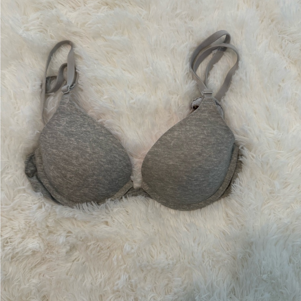 Grey Push Up Bra